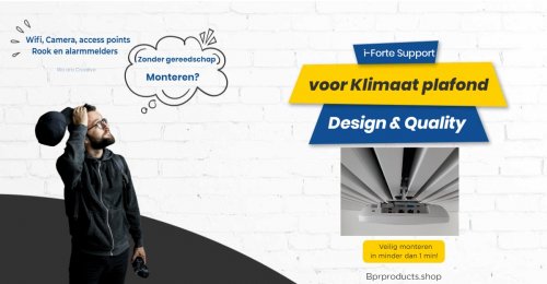 Support voor klimaatplafond, Perfo of lamellen plafond