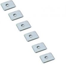 TAN--WASHER RVS-INOX STAINLESS STEEL MOUNTING PLATES.